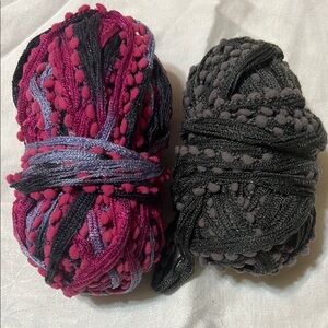 Colorful Yarn Bundle - Pink and Gray